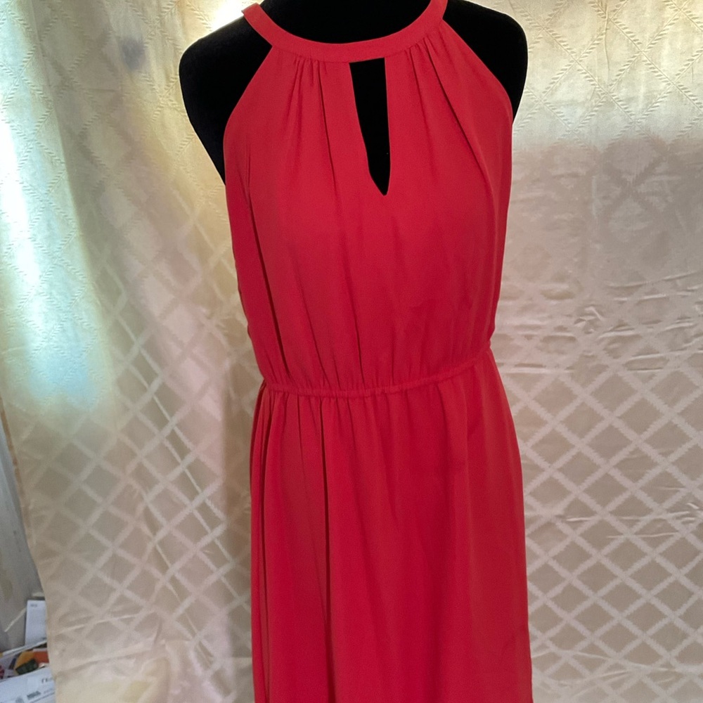 LOFT Vibrant coral dress.small NWOT